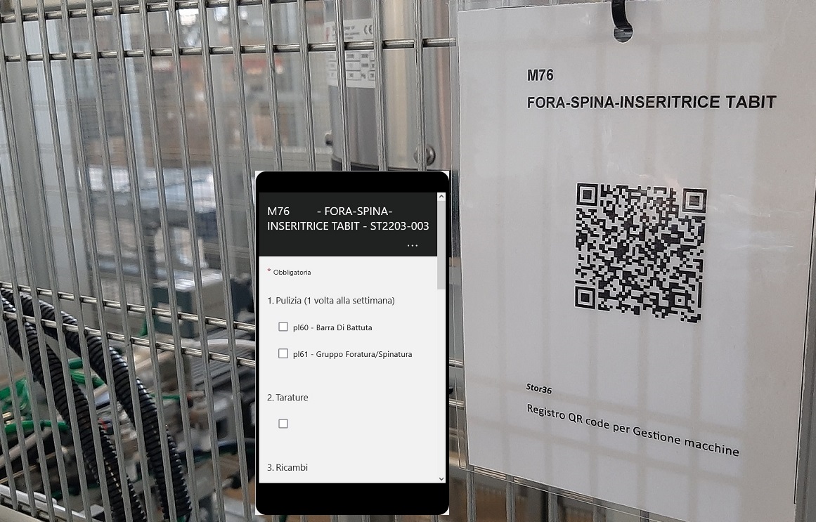 TECH_QR code su macchina e Smartphone